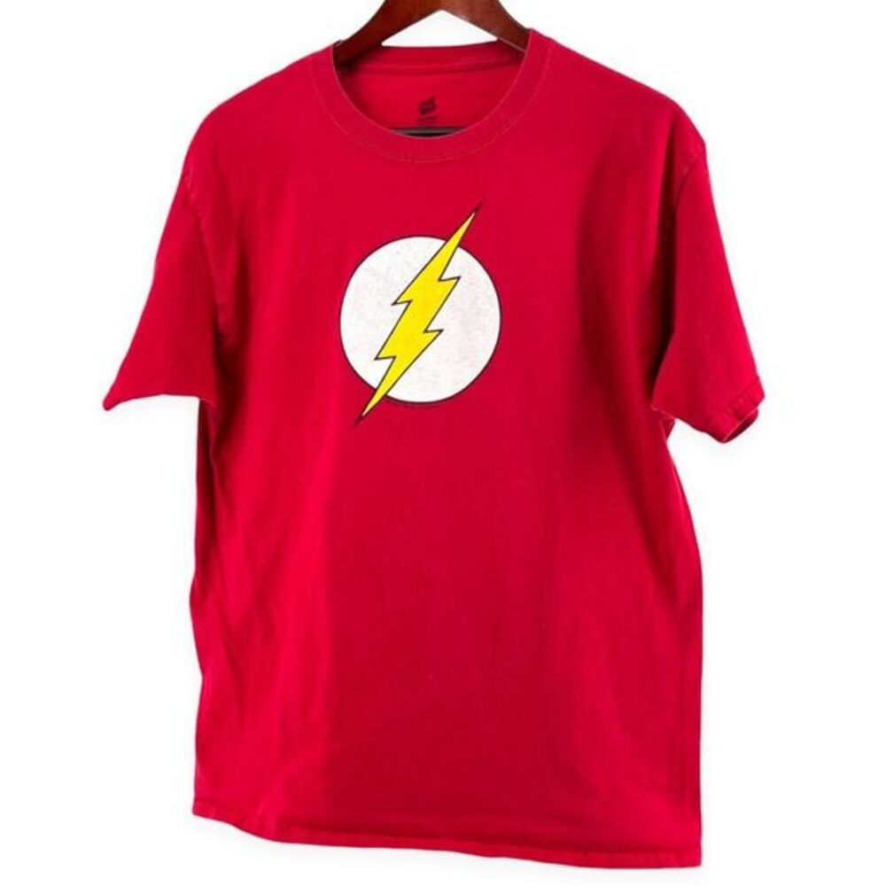 The Flash “Sheldon Shirt” Hanes Mens T-Shirt Heavyweight Red size L